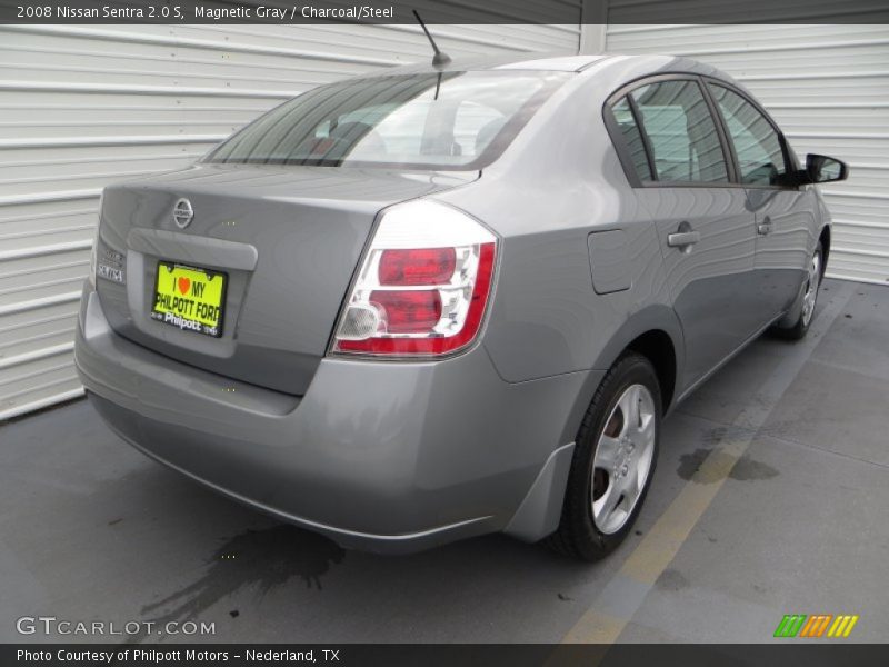 Magnetic Gray / Charcoal/Steel 2008 Nissan Sentra 2.0 S