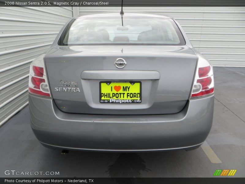 Magnetic Gray / Charcoal/Steel 2008 Nissan Sentra 2.0 S