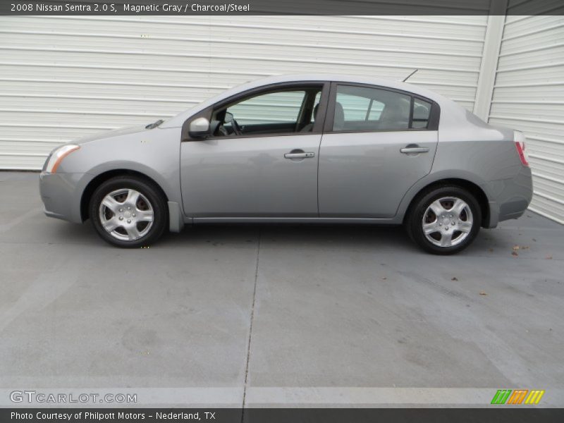 Magnetic Gray / Charcoal/Steel 2008 Nissan Sentra 2.0 S