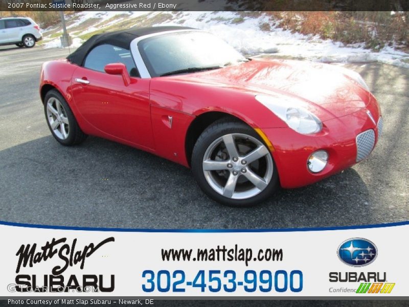 Aggressive Red / Ebony 2007 Pontiac Solstice Roadster