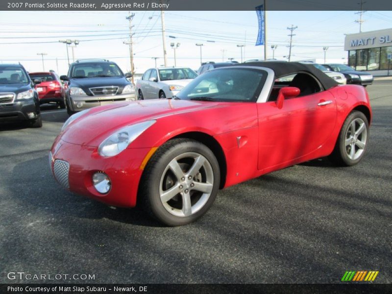 Aggressive Red / Ebony 2007 Pontiac Solstice Roadster