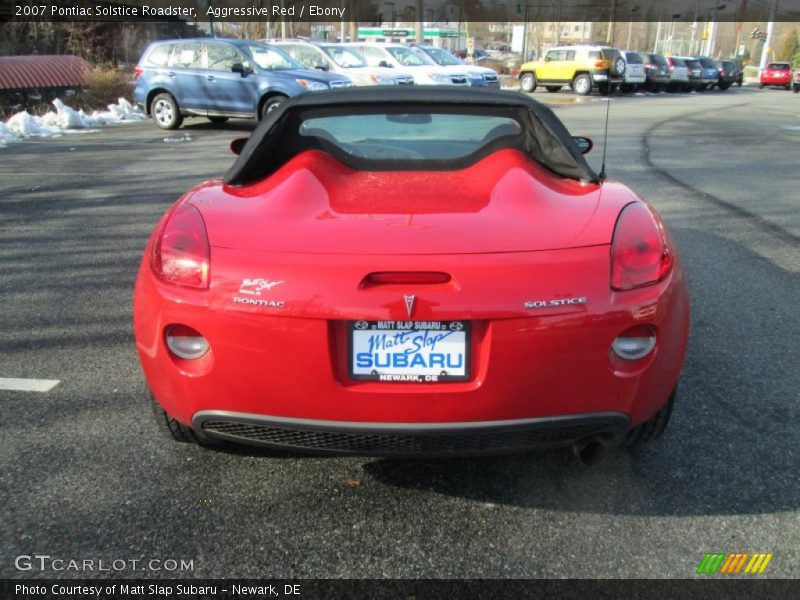 Aggressive Red / Ebony 2007 Pontiac Solstice Roadster