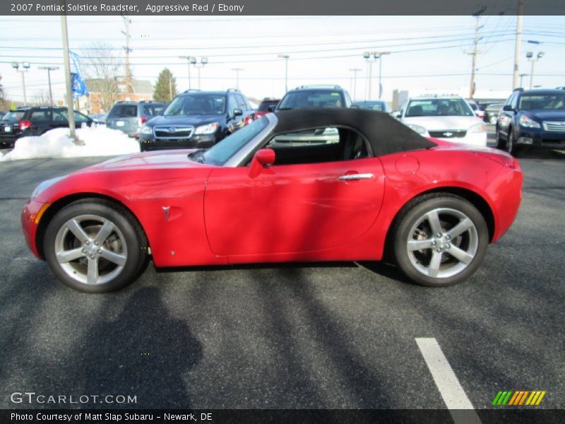 Aggressive Red / Ebony 2007 Pontiac Solstice Roadster