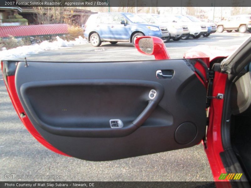 Aggressive Red / Ebony 2007 Pontiac Solstice Roadster