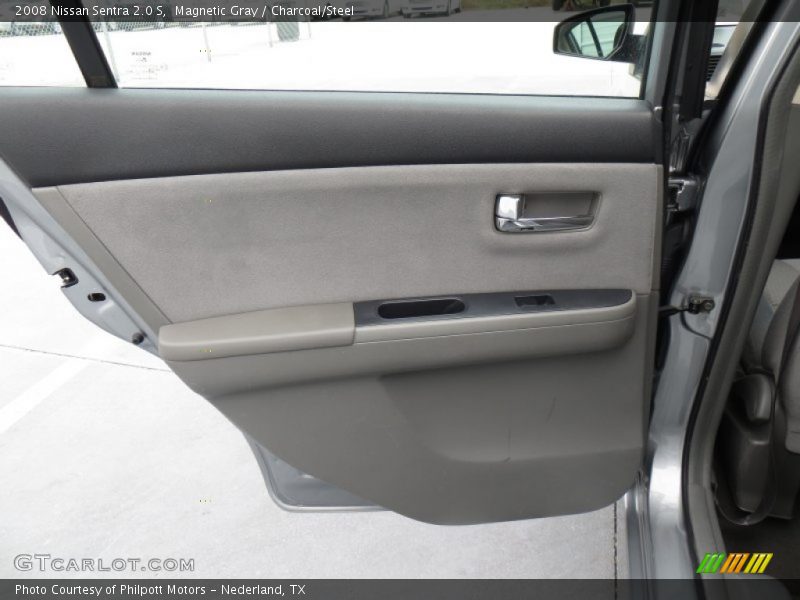 Magnetic Gray / Charcoal/Steel 2008 Nissan Sentra 2.0 S
