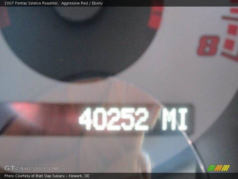 Aggressive Red / Ebony 2007 Pontiac Solstice Roadster