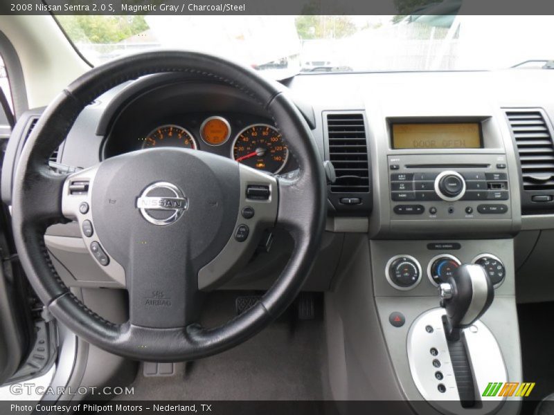 Magnetic Gray / Charcoal/Steel 2008 Nissan Sentra 2.0 S
