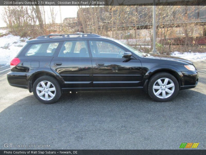 Obsidian Black Pearl / Off Black 2008 Subaru Outback 2.5i Wagon