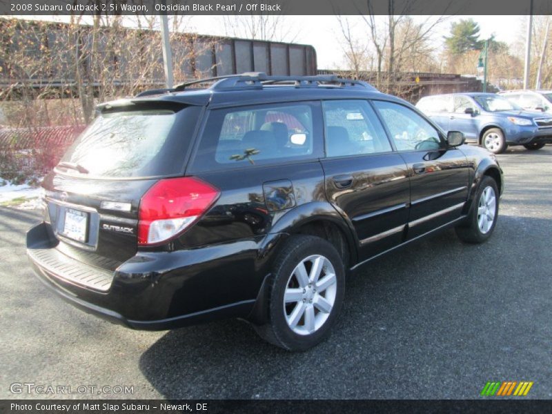 Obsidian Black Pearl / Off Black 2008 Subaru Outback 2.5i Wagon