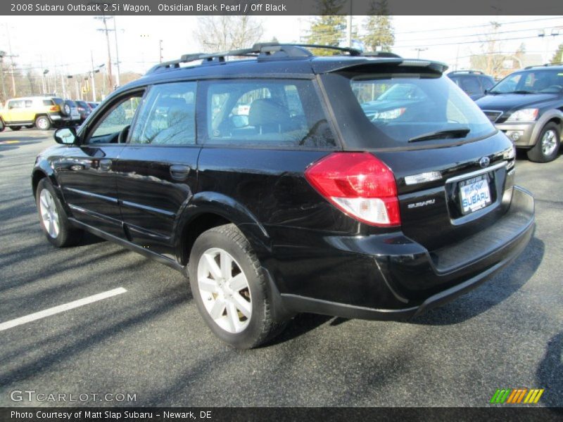 Obsidian Black Pearl / Off Black 2008 Subaru Outback 2.5i Wagon
