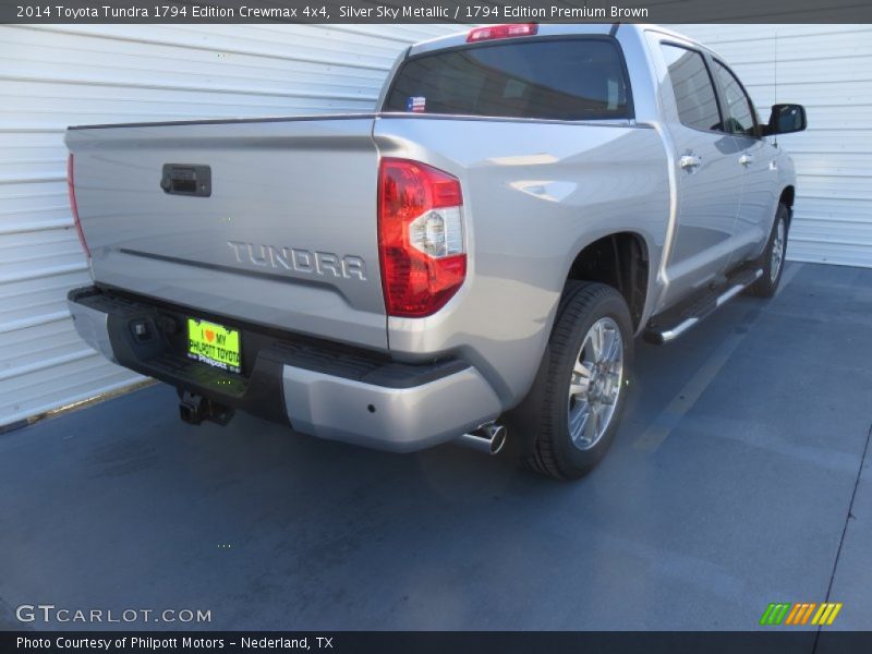 Silver Sky Metallic / 1794 Edition Premium Brown 2014 Toyota Tundra 1794 Edition Crewmax 4x4