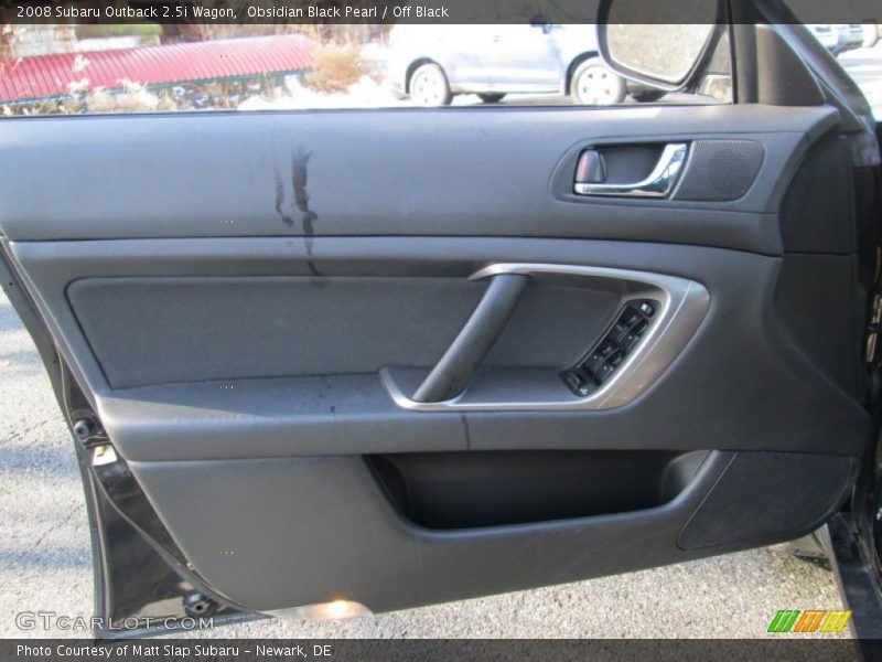 Obsidian Black Pearl / Off Black 2008 Subaru Outback 2.5i Wagon