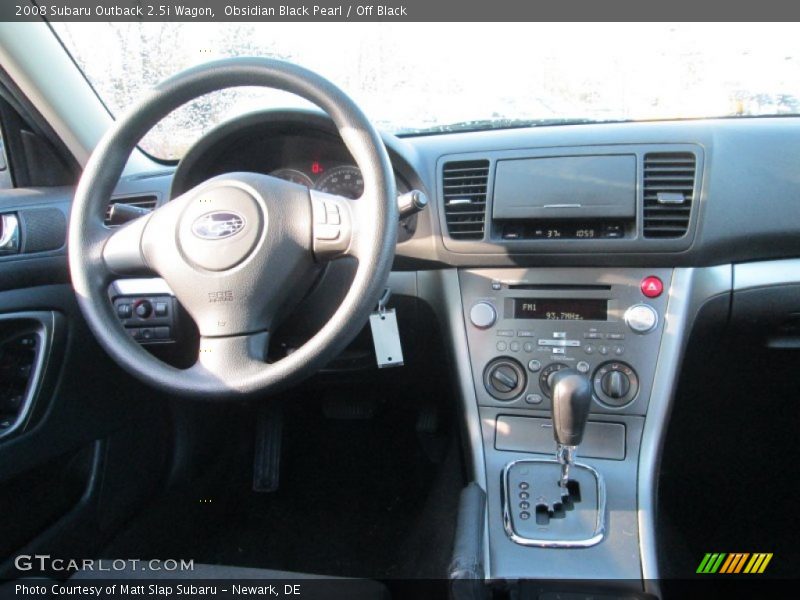 Obsidian Black Pearl / Off Black 2008 Subaru Outback 2.5i Wagon
