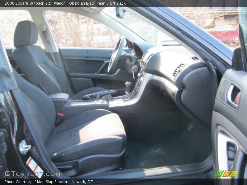 Obsidian Black Pearl / Off Black 2008 Subaru Outback 2.5i Wagon