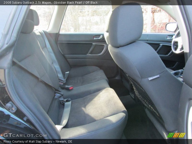 Obsidian Black Pearl / Off Black 2008 Subaru Outback 2.5i Wagon