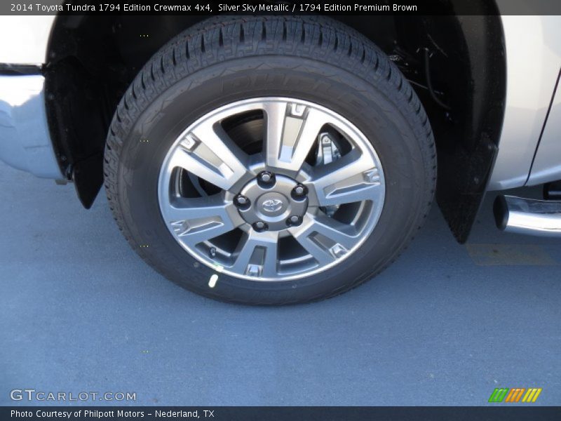 Silver Sky Metallic / 1794 Edition Premium Brown 2014 Toyota Tundra 1794 Edition Crewmax 4x4