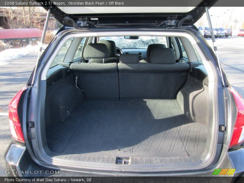 Obsidian Black Pearl / Off Black 2008 Subaru Outback 2.5i Wagon