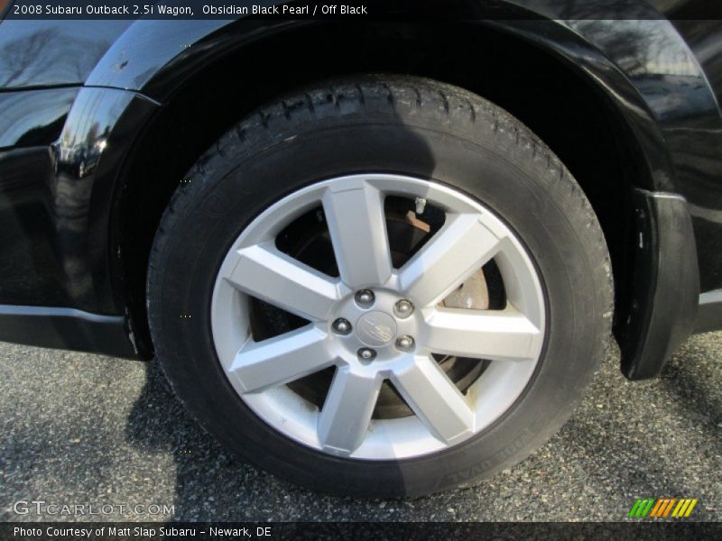 Obsidian Black Pearl / Off Black 2008 Subaru Outback 2.5i Wagon