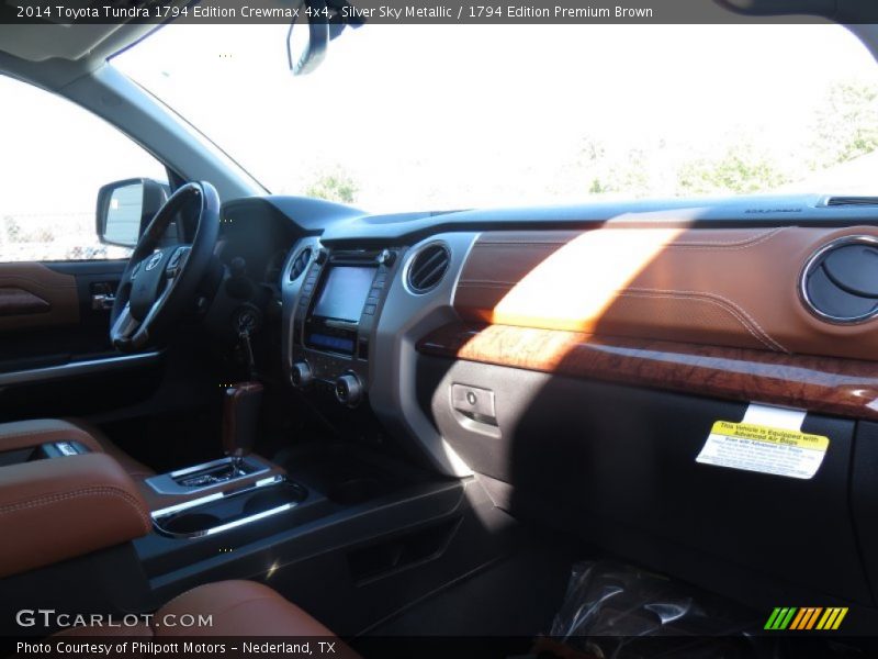 Silver Sky Metallic / 1794 Edition Premium Brown 2014 Toyota Tundra 1794 Edition Crewmax 4x4