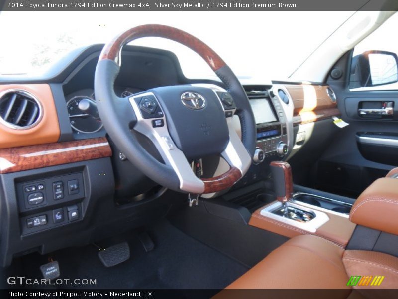 Silver Sky Metallic / 1794 Edition Premium Brown 2014 Toyota Tundra 1794 Edition Crewmax 4x4