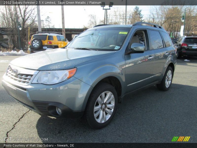 Sage Green Metallic / Platinum 2012 Subaru Forester 2.5 X Limited