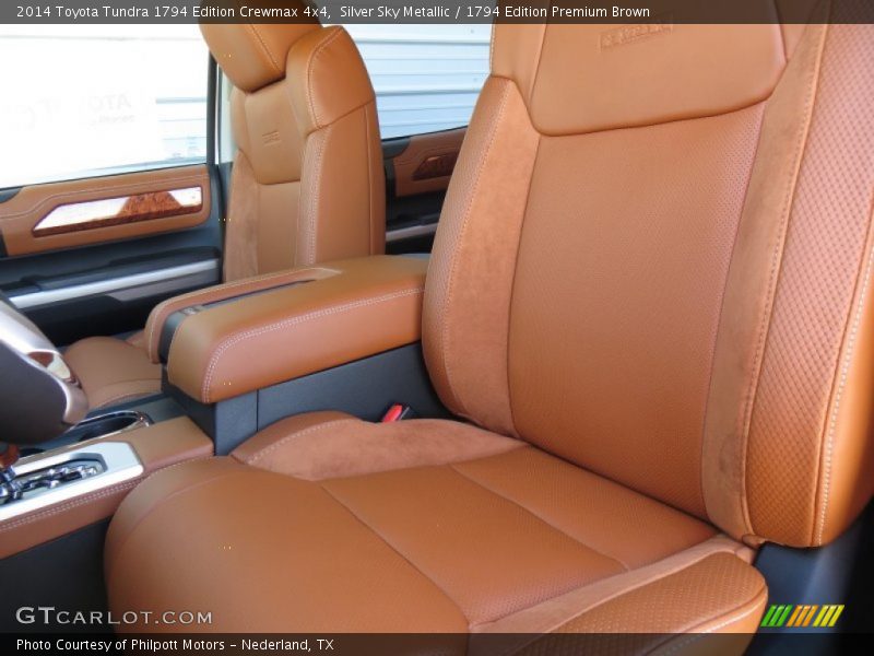 Silver Sky Metallic / 1794 Edition Premium Brown 2014 Toyota Tundra 1794 Edition Crewmax 4x4