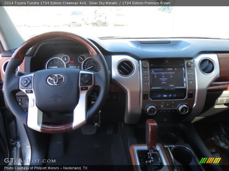 Silver Sky Metallic / 1794 Edition Premium Brown 2014 Toyota Tundra 1794 Edition Crewmax 4x4