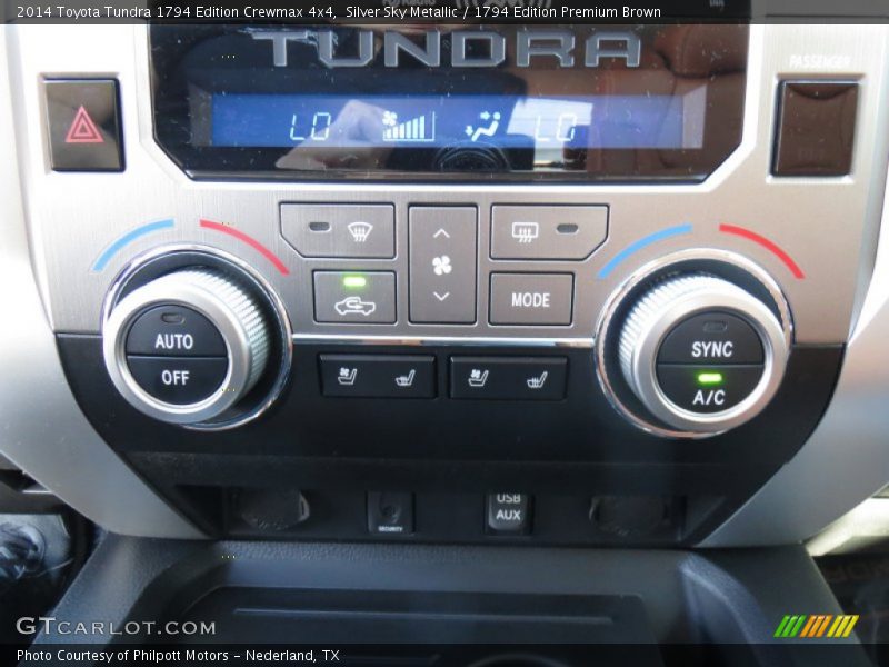 Silver Sky Metallic / 1794 Edition Premium Brown 2014 Toyota Tundra 1794 Edition Crewmax 4x4