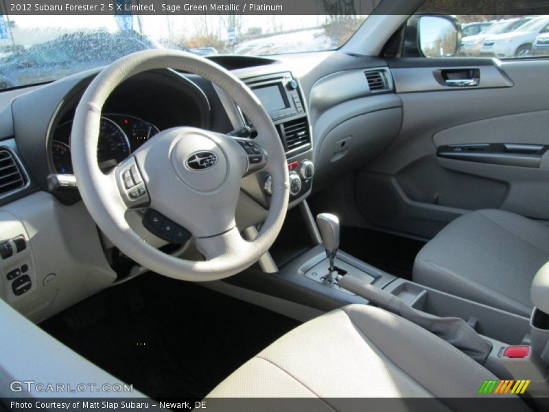 Sage Green Metallic / Platinum 2012 Subaru Forester 2.5 X Limited