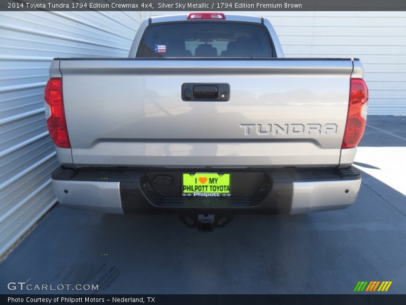 Silver Sky Metallic / 1794 Edition Premium Brown 2014 Toyota Tundra 1794 Edition Crewmax 4x4