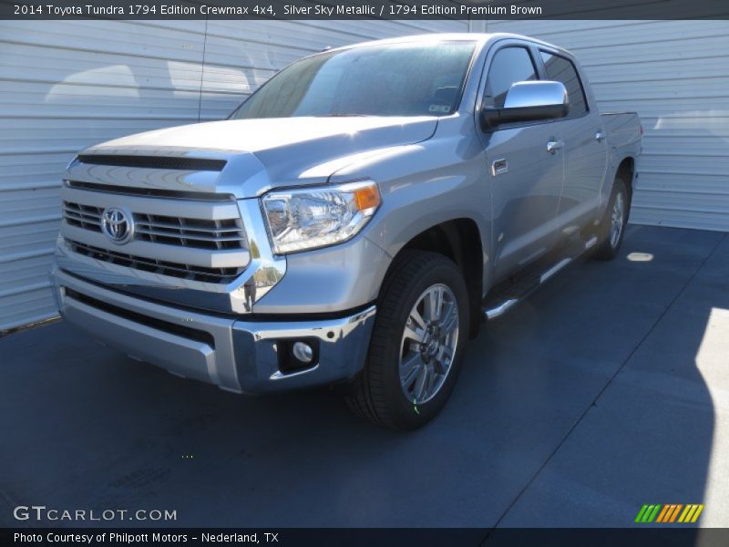 Silver Sky Metallic / 1794 Edition Premium Brown 2014 Toyota Tundra 1794 Edition Crewmax 4x4