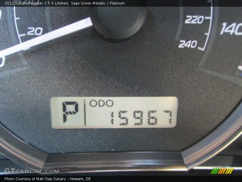 Sage Green Metallic / Platinum 2012 Subaru Forester 2.5 X Limited