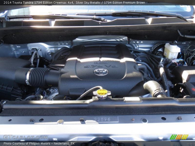Silver Sky Metallic / 1794 Edition Premium Brown 2014 Toyota Tundra 1794 Edition Crewmax 4x4