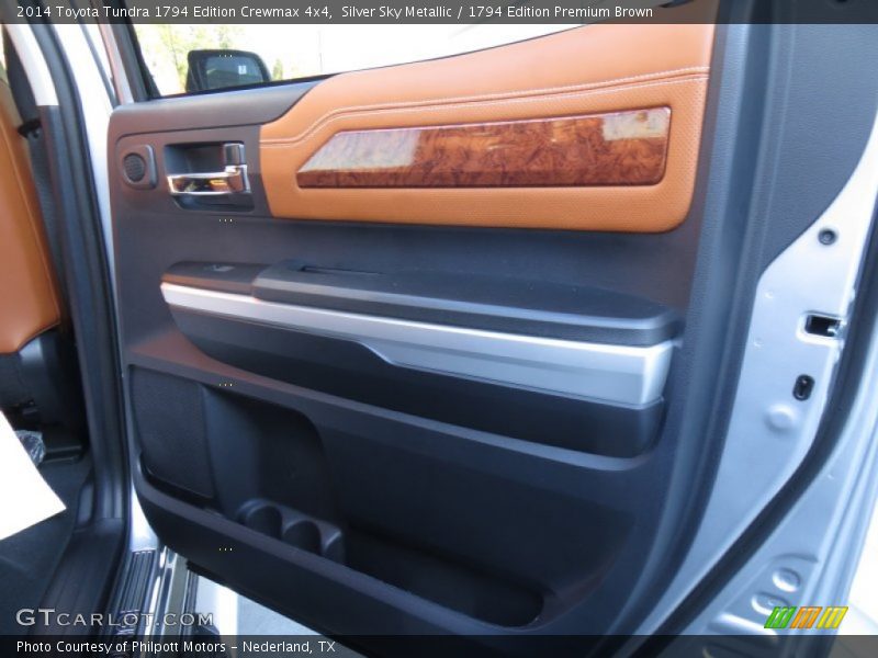 Silver Sky Metallic / 1794 Edition Premium Brown 2014 Toyota Tundra 1794 Edition Crewmax 4x4
