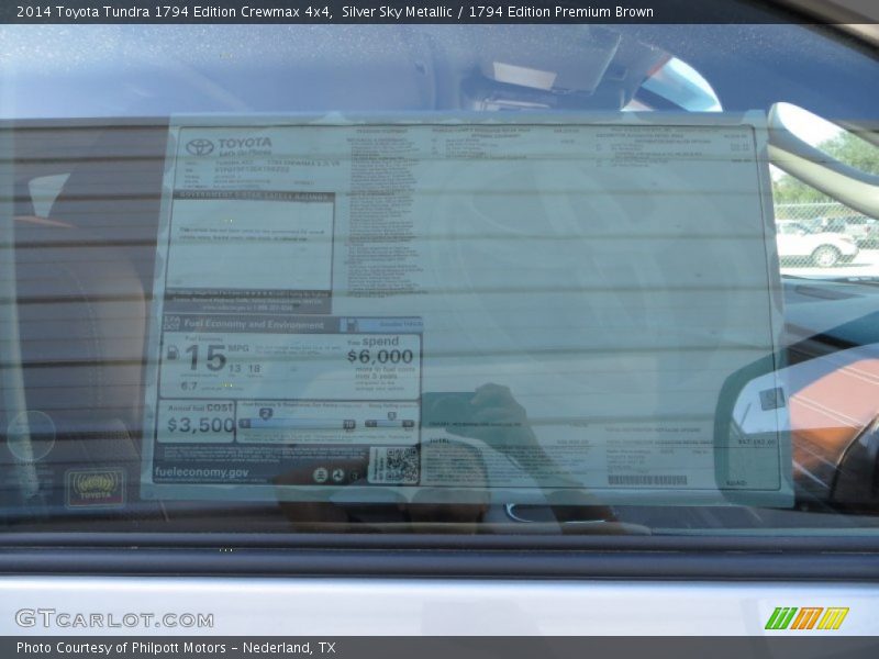 Silver Sky Metallic / 1794 Edition Premium Brown 2014 Toyota Tundra 1794 Edition Crewmax 4x4