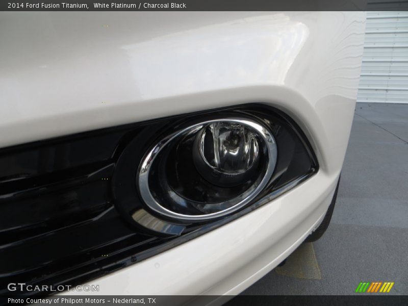 White Platinum / Charcoal Black 2014 Ford Fusion Titanium