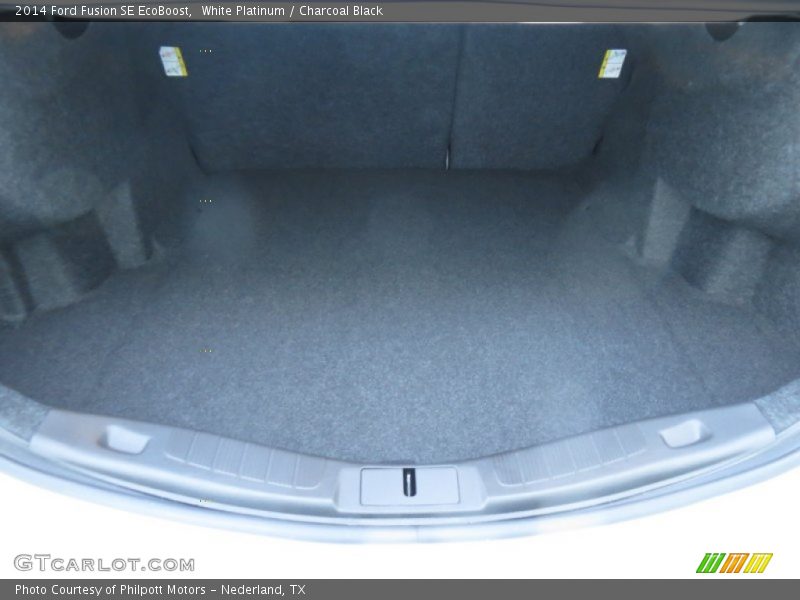 White Platinum / Charcoal Black 2014 Ford Fusion SE EcoBoost