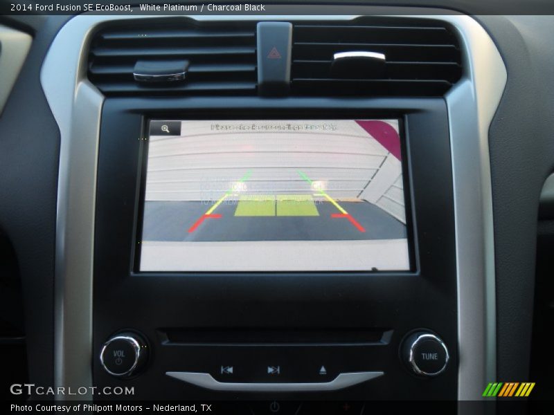 White Platinum / Charcoal Black 2014 Ford Fusion SE EcoBoost
