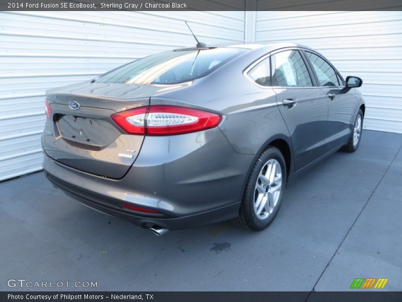 Sterling Gray / Charcoal Black 2014 Ford Fusion SE EcoBoost