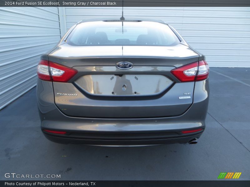 Sterling Gray / Charcoal Black 2014 Ford Fusion SE EcoBoost