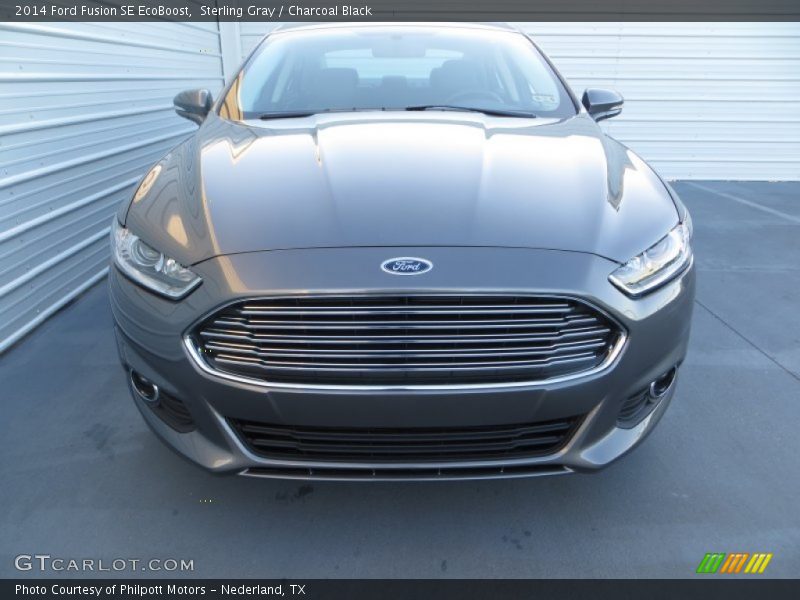 Sterling Gray / Charcoal Black 2014 Ford Fusion SE EcoBoost