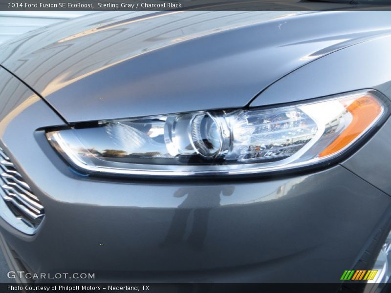 Sterling Gray / Charcoal Black 2014 Ford Fusion SE EcoBoost