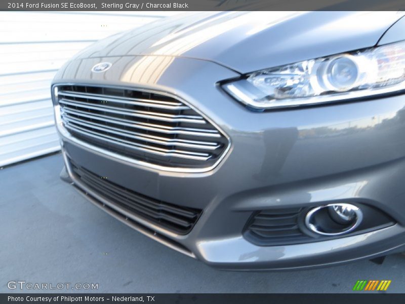 Sterling Gray / Charcoal Black 2014 Ford Fusion SE EcoBoost