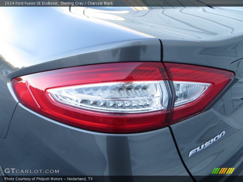 Sterling Gray / Charcoal Black 2014 Ford Fusion SE EcoBoost