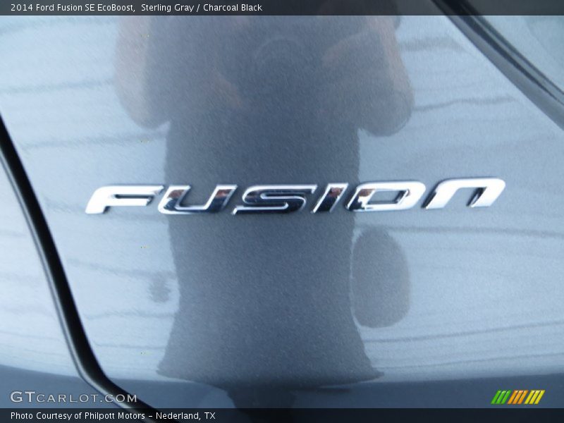 Sterling Gray / Charcoal Black 2014 Ford Fusion SE EcoBoost