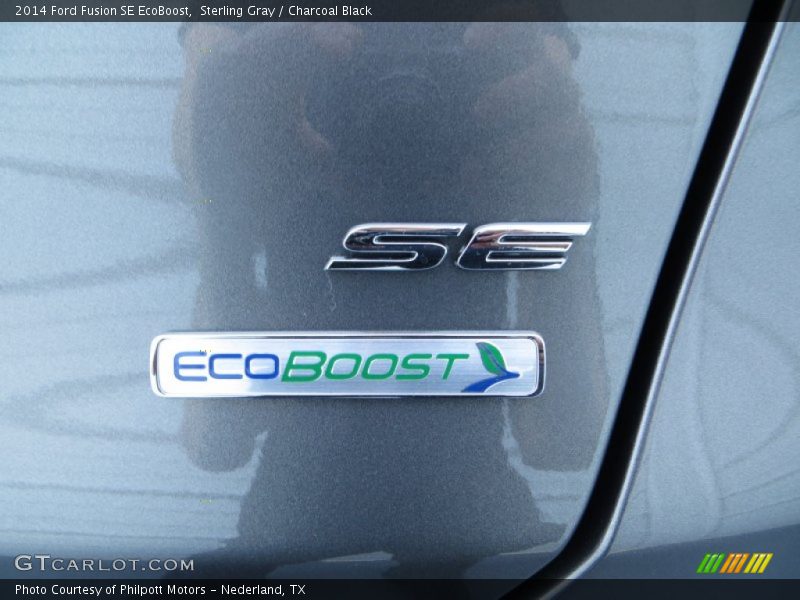 Sterling Gray / Charcoal Black 2014 Ford Fusion SE EcoBoost