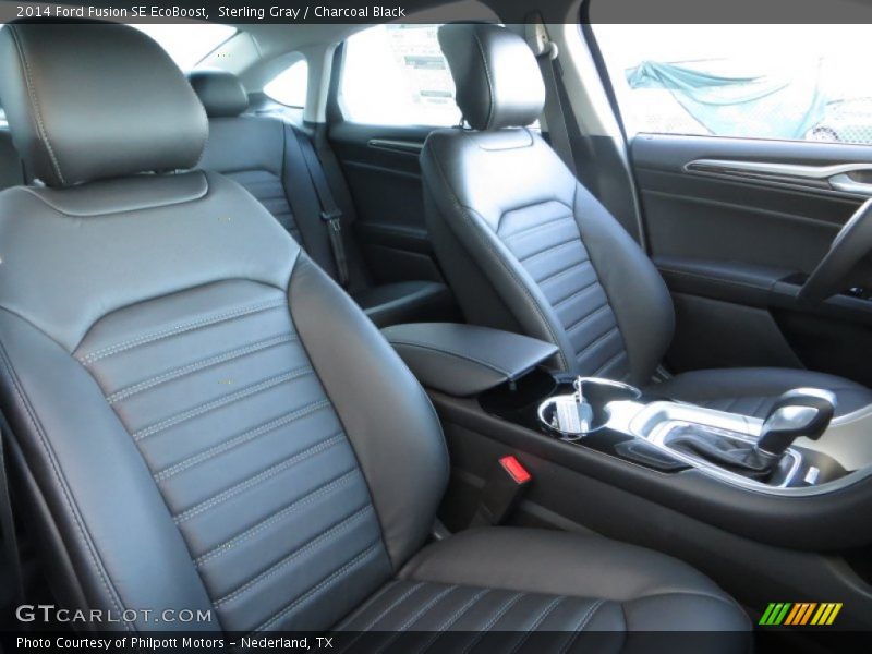 Sterling Gray / Charcoal Black 2014 Ford Fusion SE EcoBoost