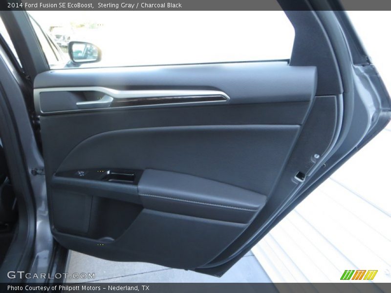 Sterling Gray / Charcoal Black 2014 Ford Fusion SE EcoBoost