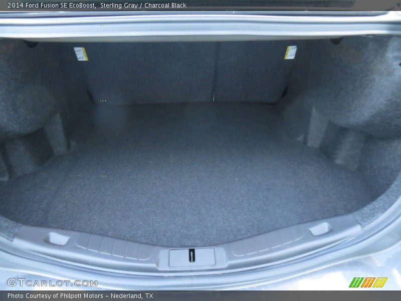 Sterling Gray / Charcoal Black 2014 Ford Fusion SE EcoBoost