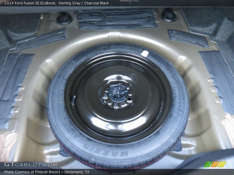 Sterling Gray / Charcoal Black 2014 Ford Fusion SE EcoBoost